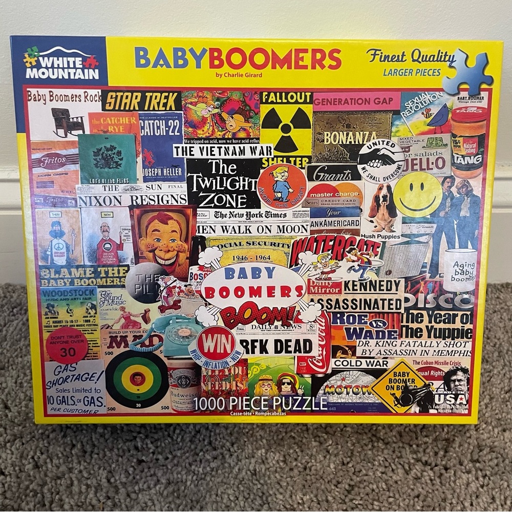White Mountain Puzzles - 1000pc - Baby boomers